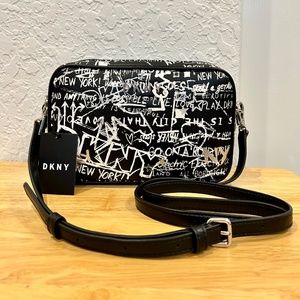 DKNY Erin Graffiti Camera Bag Crossbody